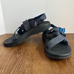 Chaco Z1 Classic Mens Sandals Navy Blue Geometric Straps J105749 Size 10